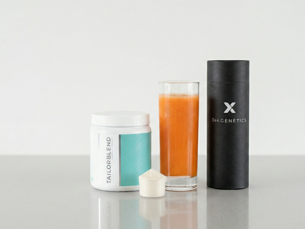 TAILORBLEND and 3X4 Genetics personalized supplement products